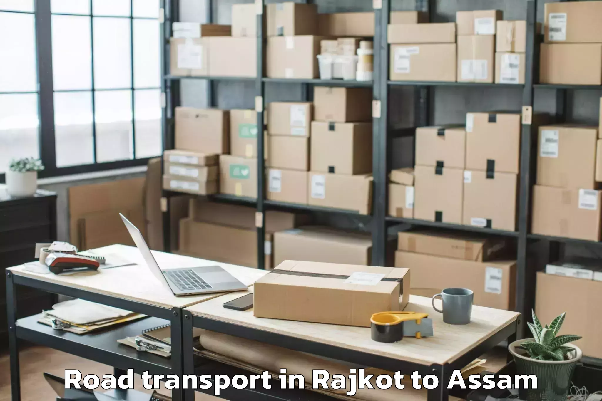 Affordable Rajkot to Nahorkatiya Road Transport